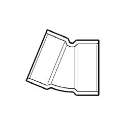 6" DWV PVC 1/16 Bend D324-060