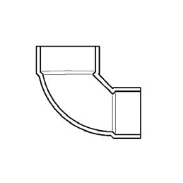 3" x 4" DWV PVC Reducing Closet Bend P329-342