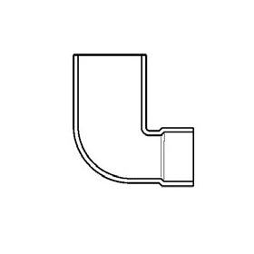 3" x 4" DWV PVC Reducing Closet Bend P330-342