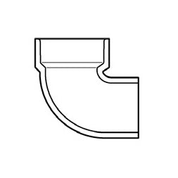 4" DWV PVC Trap Elbow P335-040