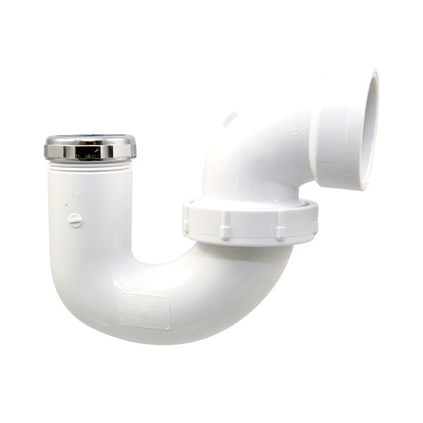 1-1/2" DWV PVC L.A. Pattern P-Trap w/ Chrome Nut P711X-015