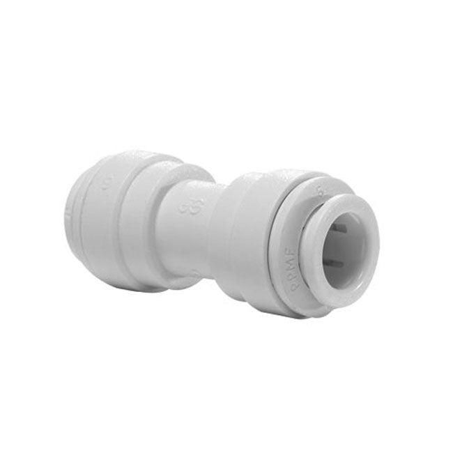 CLEARANCE - John Guest 3/8" Tube OD x 1/4" Tube OD Reducing Straight Connector (JGPP201208W)