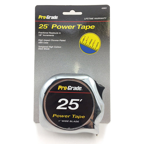 25' Pro-Grade Power Tape Measure