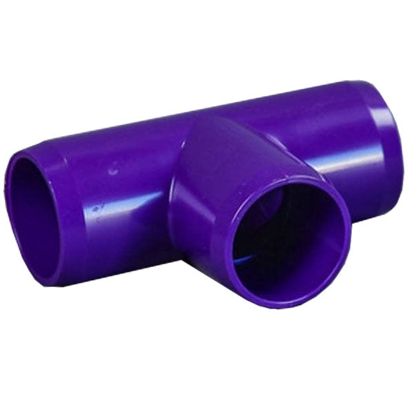 Purple 1" Furniture Fitting Tee (FF-T-010-PURPLE)