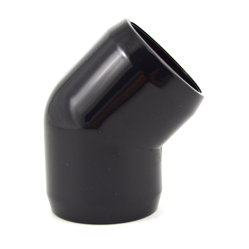 1" 45 Degree Elbow Fitting - Black Furniture Grade PVC