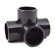 3/4" 4-Way Furniture Fitting - Black PVC