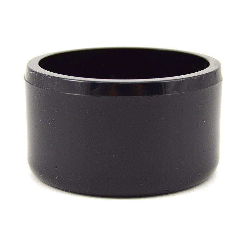1-1/2 inch Black PVC End Cap  - Socket