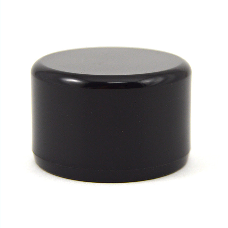 1" PVC End Cap - Furniture Grade Black