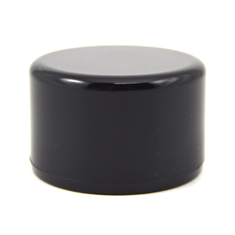 1-1/4" PVC Cap - Black Furniture Grade