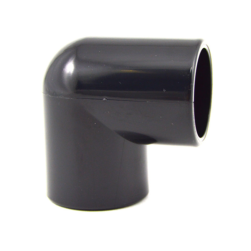 3/4" PVC Elbow - Furniture Grade Black