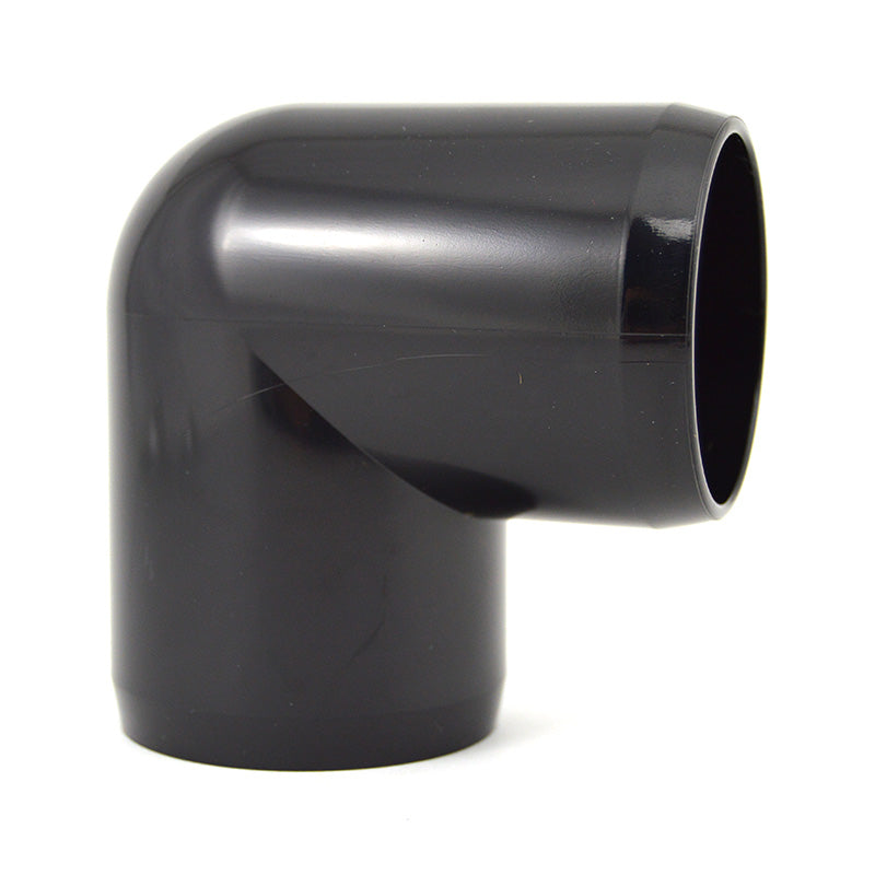 1-1/2" Black PVC Elbow - Furniture Grade