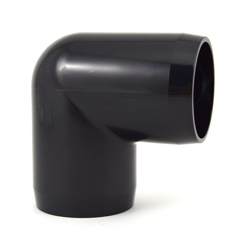 1-1/4" PVC Elbow - Black Furniture Grade