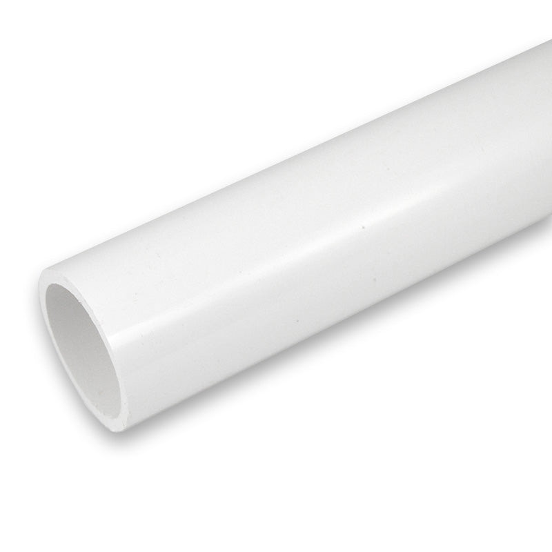 1/2" Unmarked PVC pipe - White