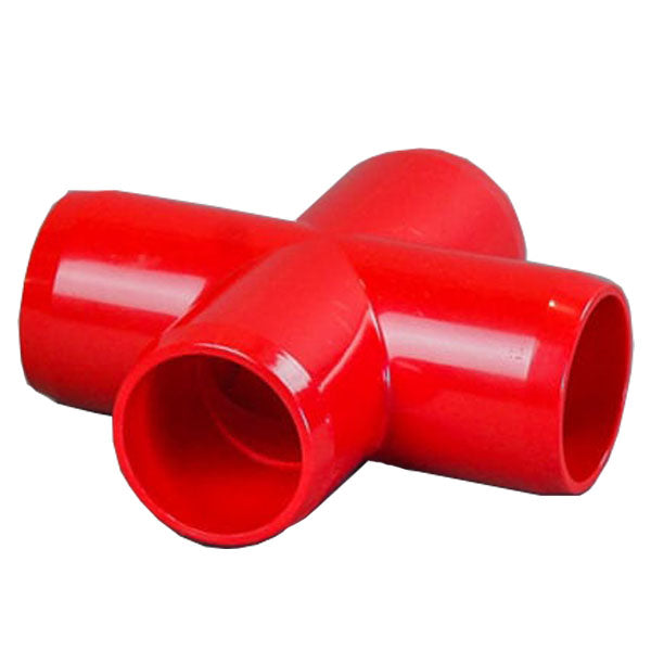Red 1-1/4" Furniture Fitting Cross (FF-X-012-RED)