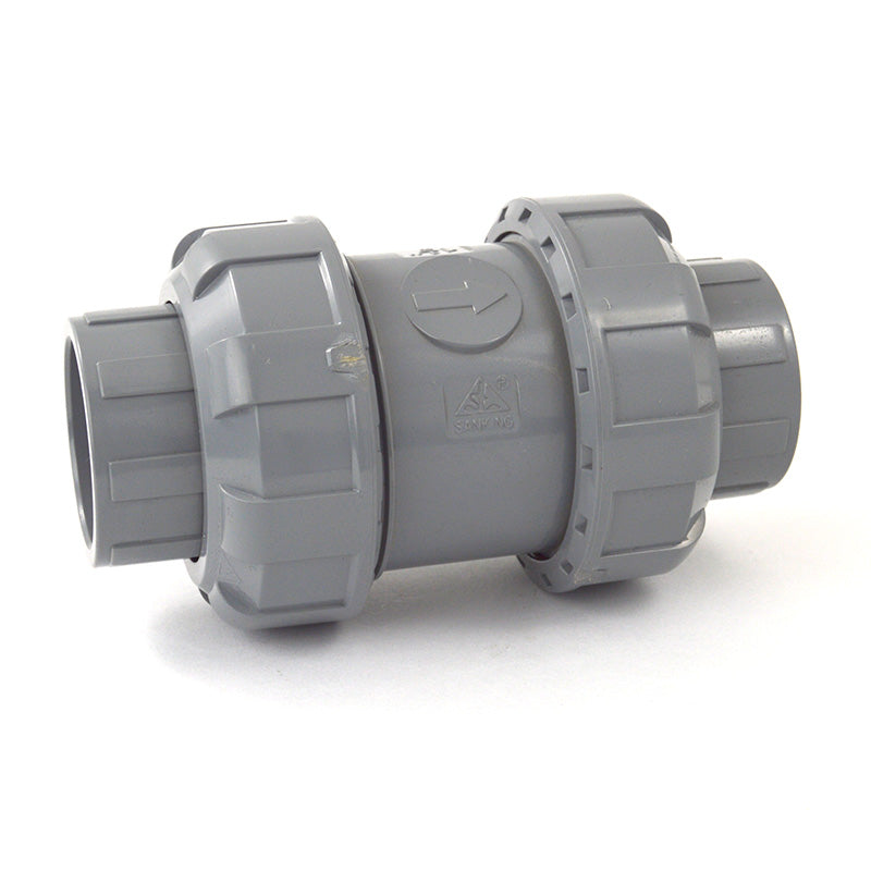 3/4" CPVC True Union Ball Check Valve - Viton