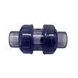 1/2" Clear PVC True Union Swing Check Valve