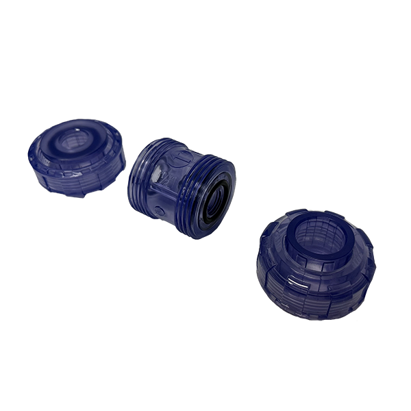 1/2" Clear PVC True Union Swing Check Valve - expanded