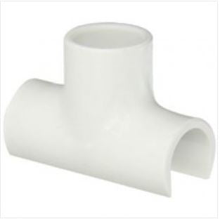 1" PVC Snap Tee - Snap x Socket End (463-010)