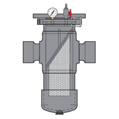 Gray PVC Simplex Basket Strainer