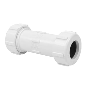 White PVC Compression Coupling