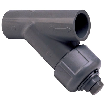 Gray PVC Industrial Y-Strainer