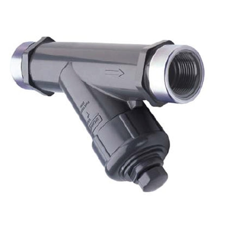 Gray PVC Industrial Y-Strainer