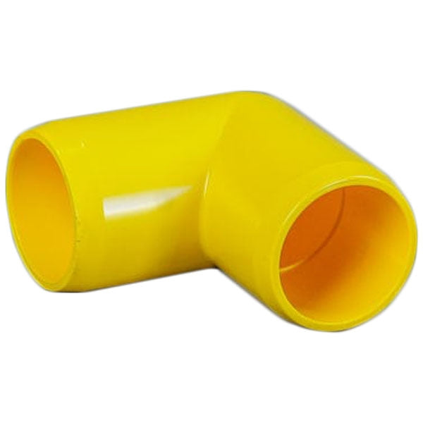 Yellow 1-1/4" Furniture Fitting 90 Elbow (FF-90-012-YELLOW)