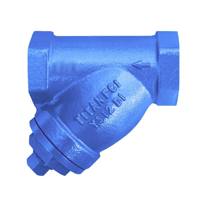 1-1/4" Titan Ductile Iron Y-Strainer - Threaded (YS12I0125)