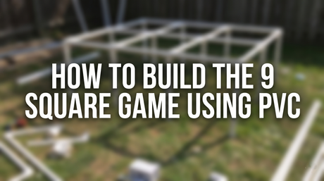 how to build the 9 square game using pvc title banner