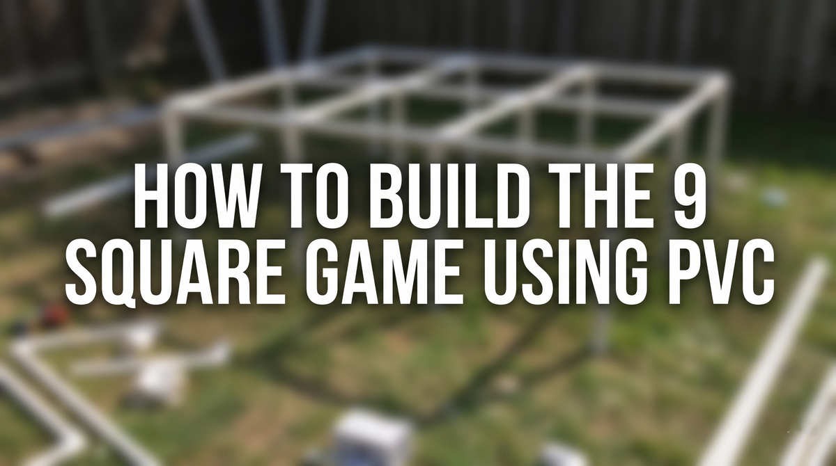how to build the 9 square game using pvc title banner