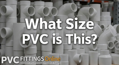 Banner with pvc pipes background with title what size pvc is this