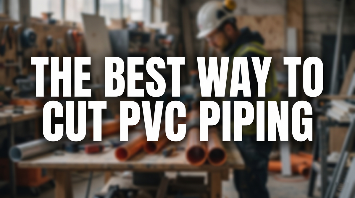 The Best Way to Cut PVC Piping