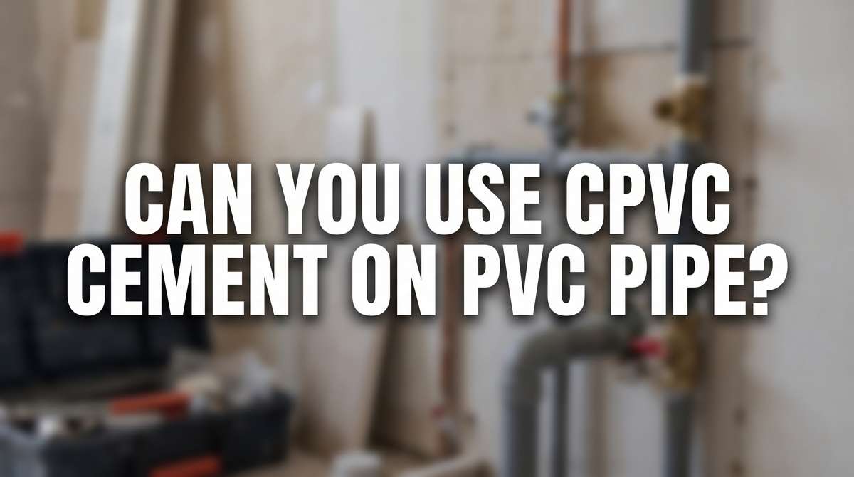 Can You Use Cpvc Glue On Pvc Pipe: Expert Tips Revealed