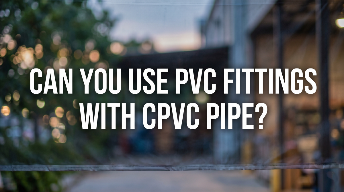banner titled can you use pvc fittings with cpvc pipe