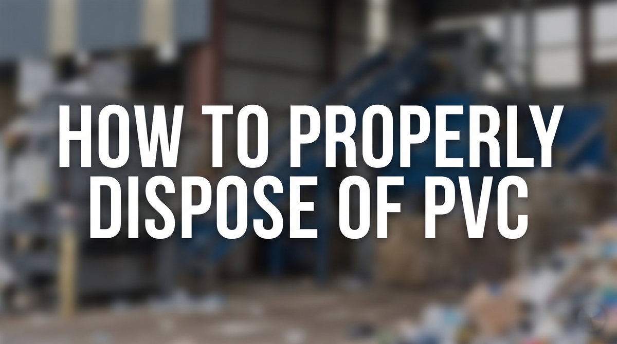 how to properly dispose of pvc title banner