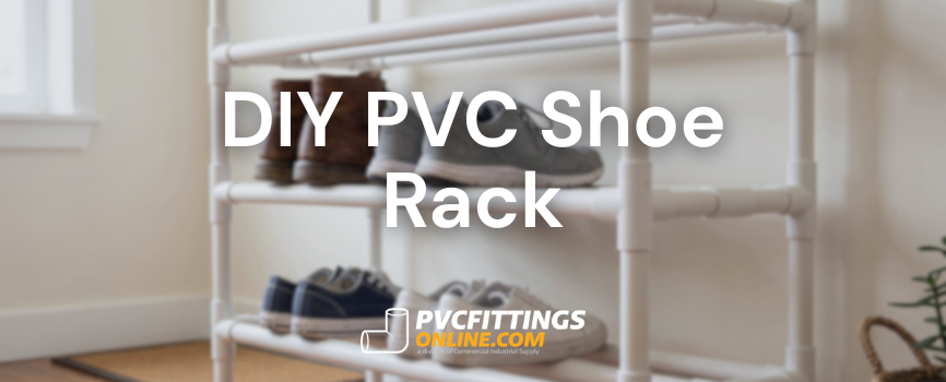 diy pvc shoe rack title banner
