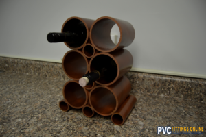 DIY PVC Wine Rack