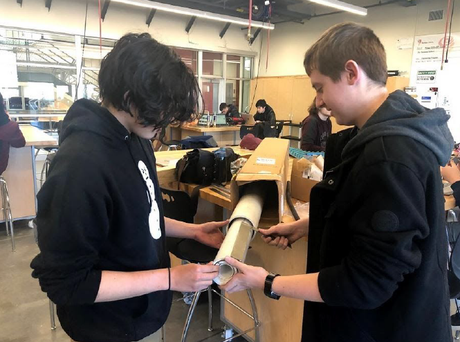Working with Frisco ISD Students with PVC Piping