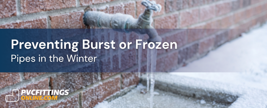 preventing burst or frozen pipes in the winter title banner
