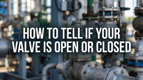 banner with the title how to tell if your valve is open or closed