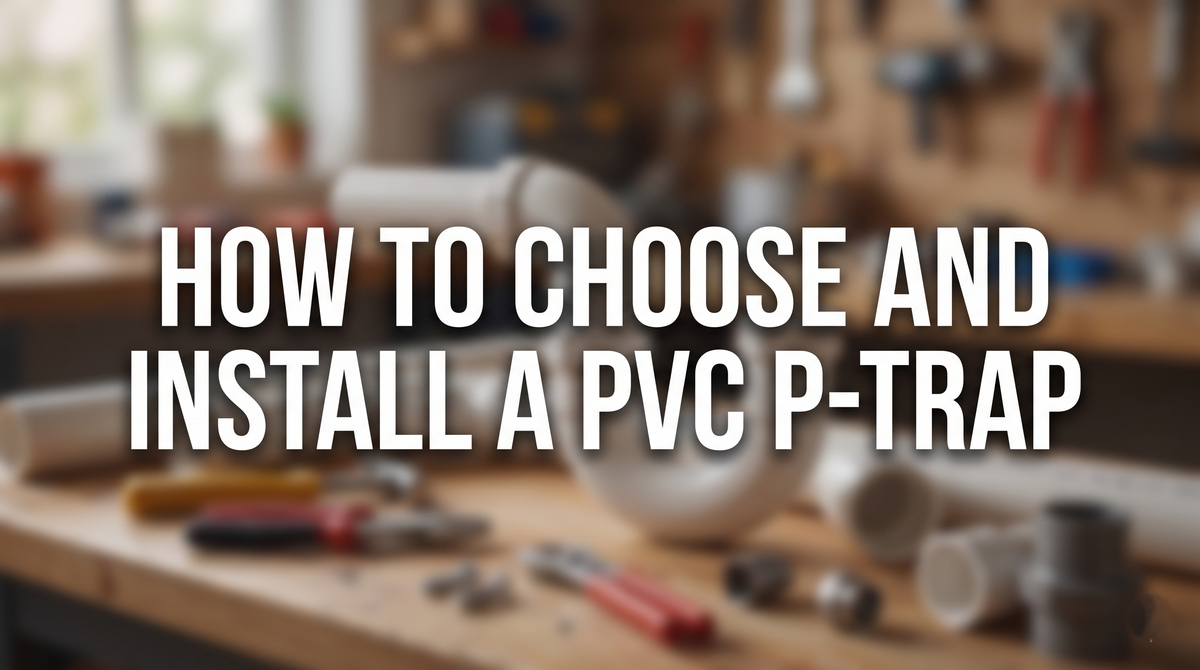 how to choose and install a pvc p-trap title banner