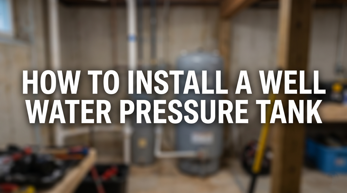 how to install a well water pressure tank title banner