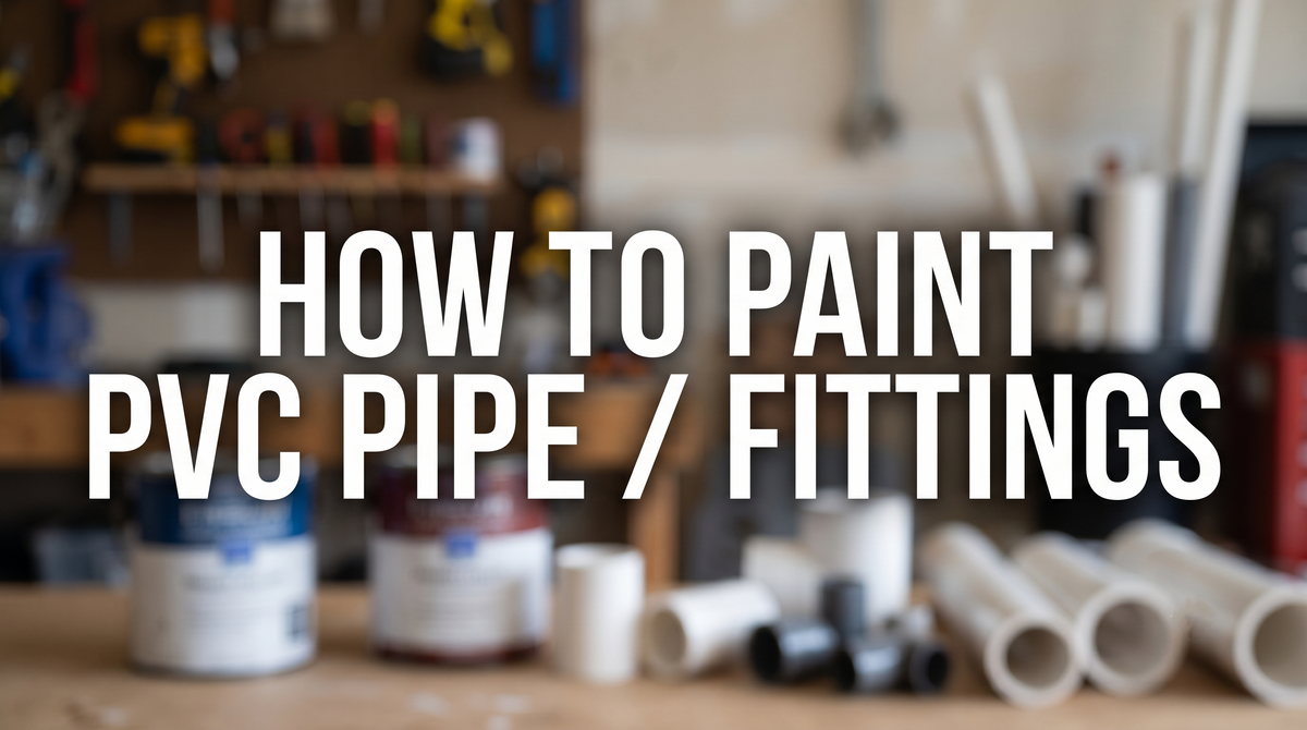 how to paint pvc pipe / fittings title banner