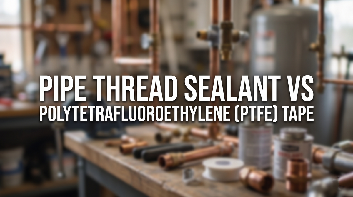 banner with title pipe thread sealant vs polytetrafluoroethylene tape