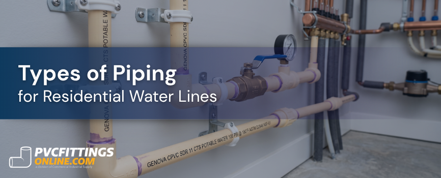 types of piping for residential water lines title banner