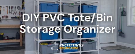 diy pvc bin storage organizer title banner