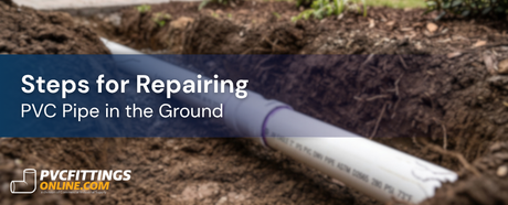 steps for repairing pvc pipe in the ground title banner