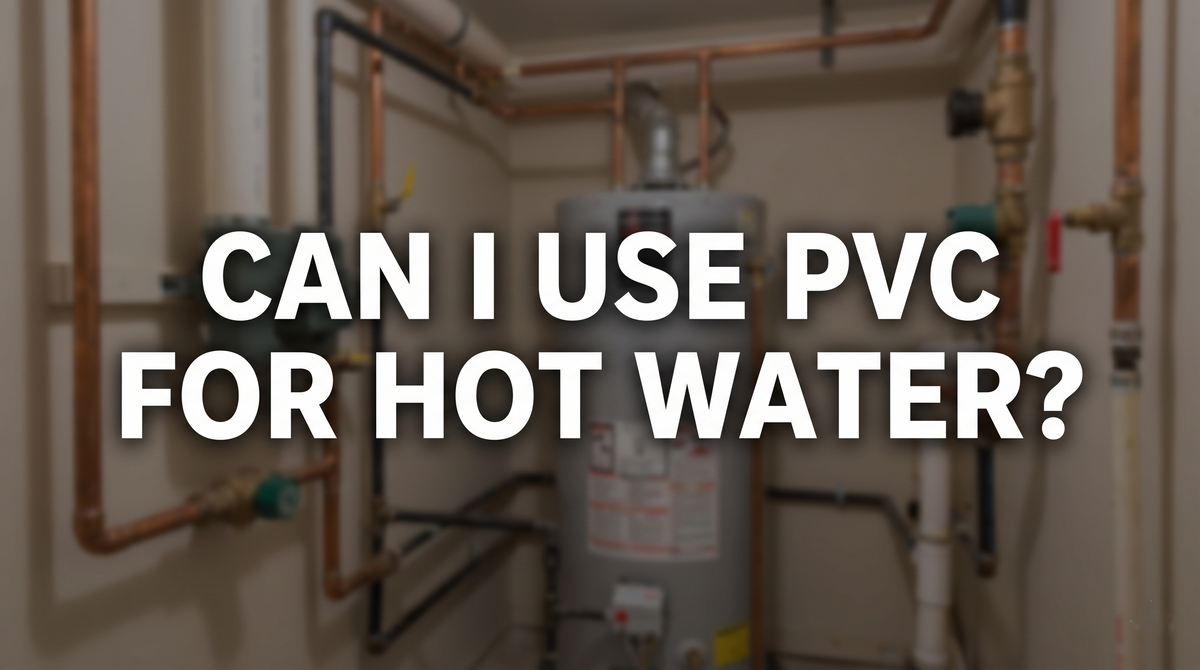 can i use pvc for hot water title banner