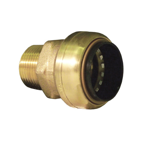 10177380 1/2 x 3/4 Brass Push Fit Reducing Male Adapter