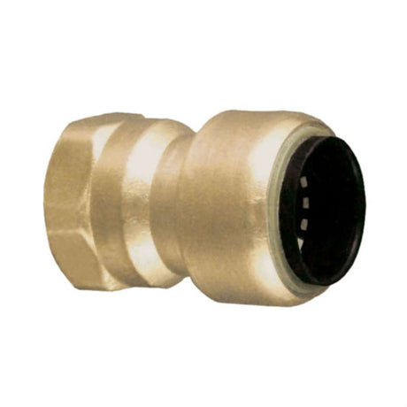 10177386 1/4 x 1/2" Brass Push Fit Reducer Female Adapter